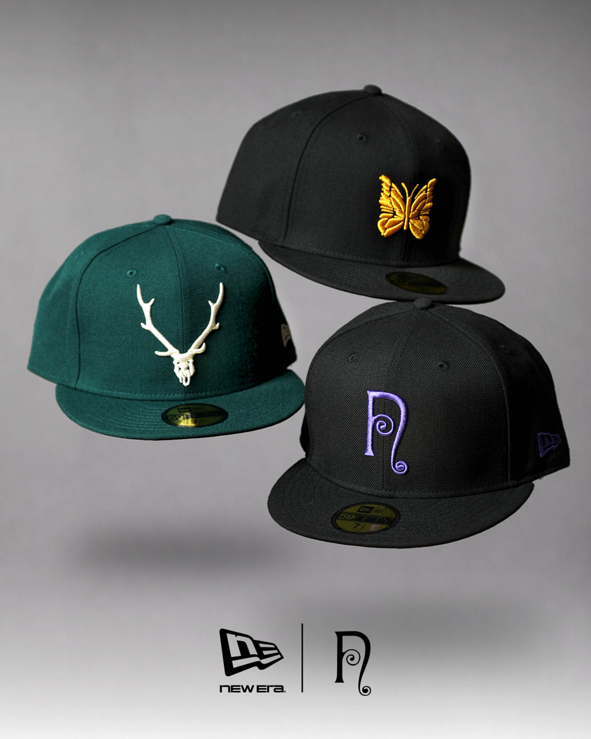 ネペンテス × ニューエラ 59FIFTY コラボキャップ (Nepenthes/Needles/South2 West8 ロゴ刺繍)（new-era × Nepenthes (Needles / South2 West8 含むネペンテス系列)）