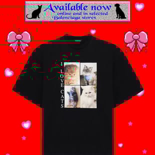 バレンシアガ 青山限定のTシャツやフーディー登場、アーカイヴアイテム 