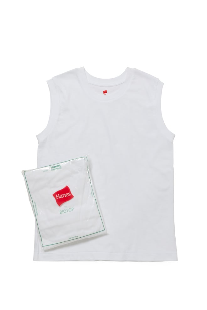 biotop × hanes コラボ ノースリーブ ★2枚セット ヘインズの定番Tシャツがノースリーブに ビオトープが別注
