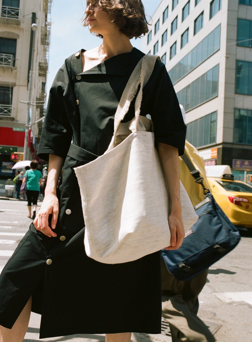 loomer LINEN CANVAS BAG BODER リネンバッグ Linen Canvas Bag - loomer Store