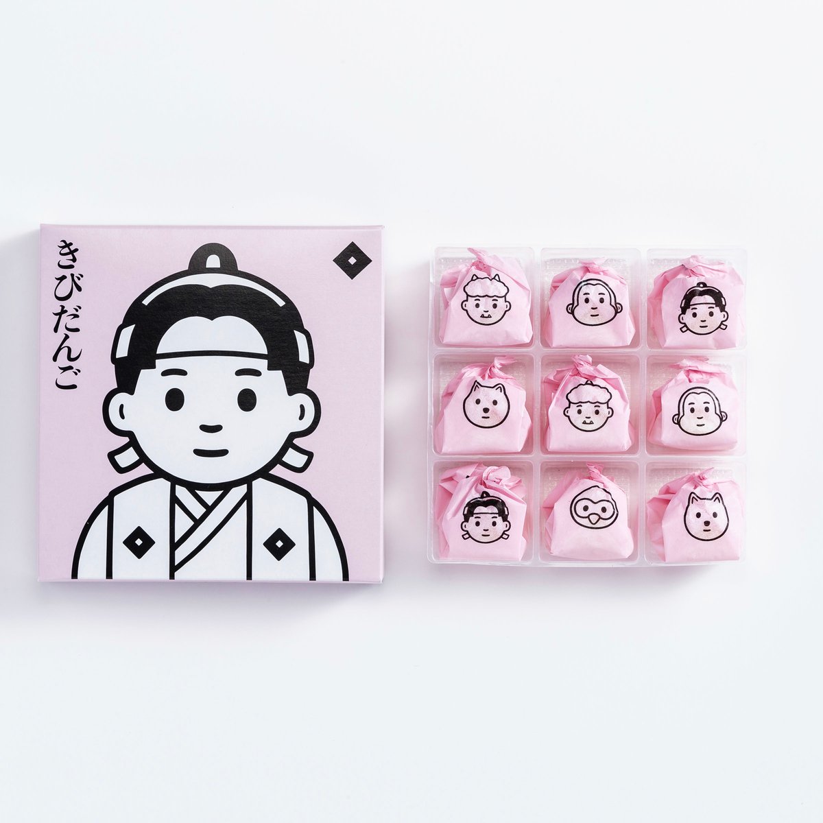 Noritakeが岡山の老舗きびだんごメーカーのパッケージを刷新、桃太郎や