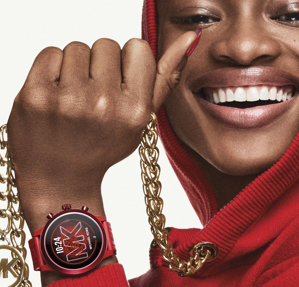 早い者勝ち！マイケルコース ☆ スマートウォッチ MK5002 ゴールド 箱