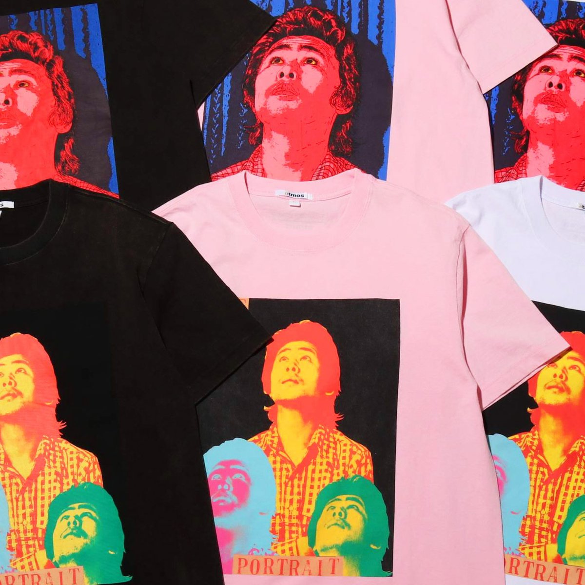 横尾忠則が「アトモス」と初コラボ、鮮やかなグラフィックTシャツ2型を発売