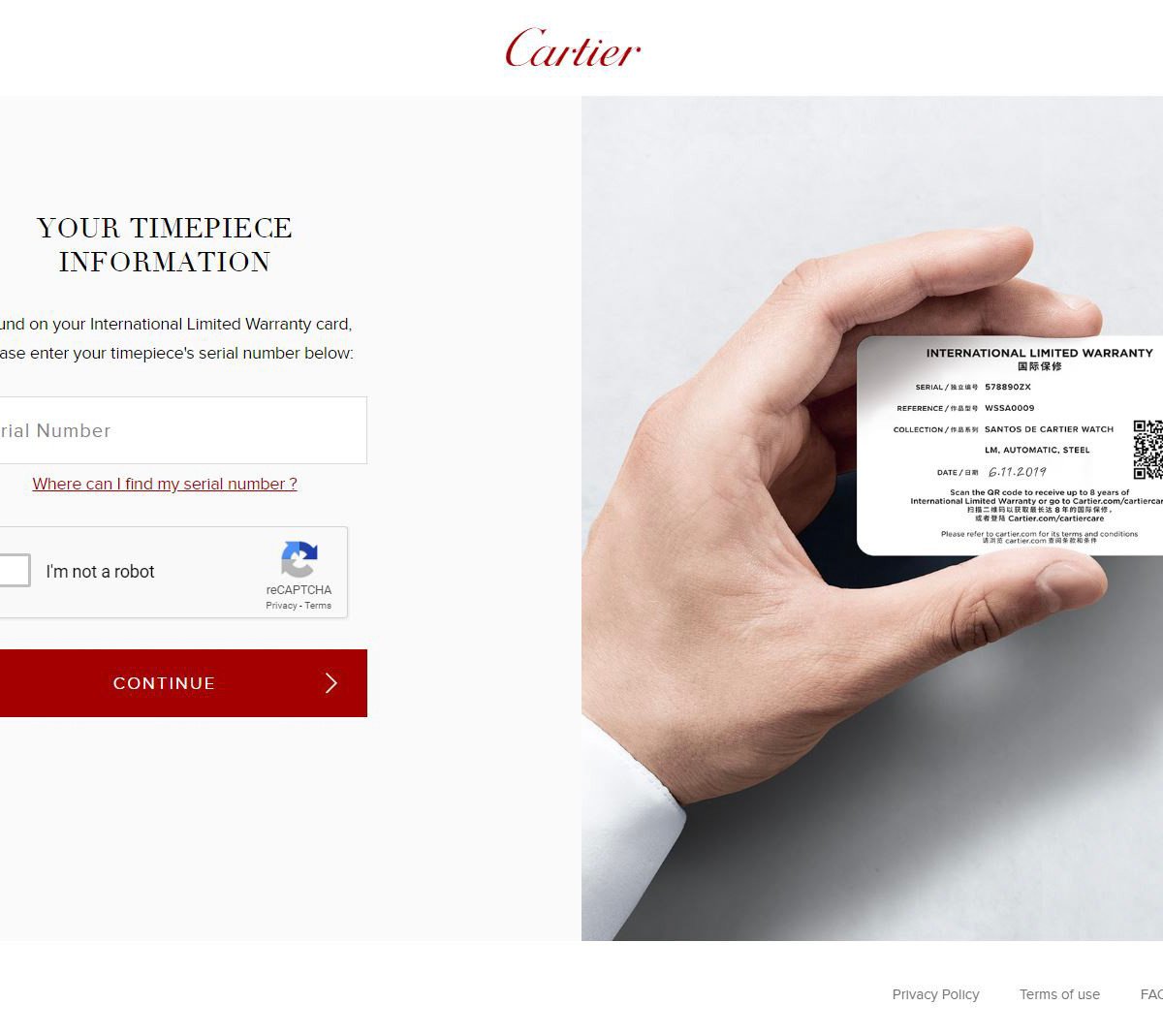 カルティエ」新プラットフォームサービス開設、時計の保証期間は