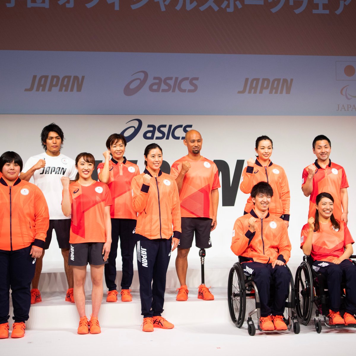 アシックス」東京五輪日本選手団オフィシャルスポーツウェア披露、日本