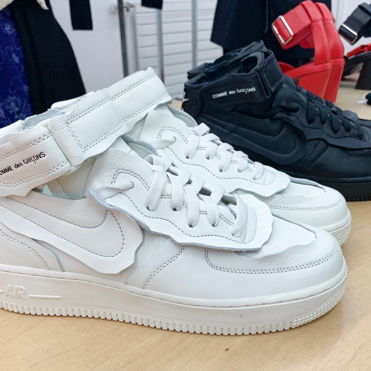 COMME des GARCONS×NIKEコラボスニーカー ホワイト - www