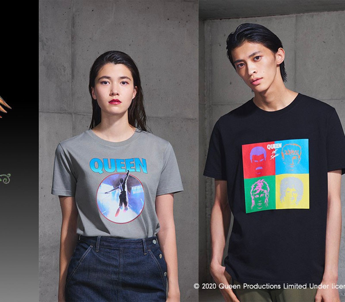 ジーユーが「クイーン」のTシャツコレクション発売、ジャケット写真や