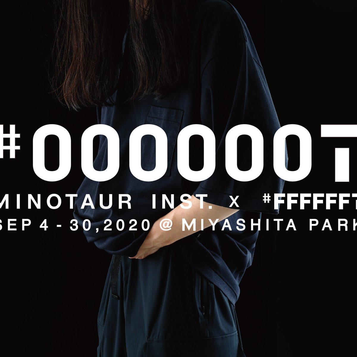 ミノトールインスト×#FFFFFFT、黒T専門店をミヤシタパークに期間限定