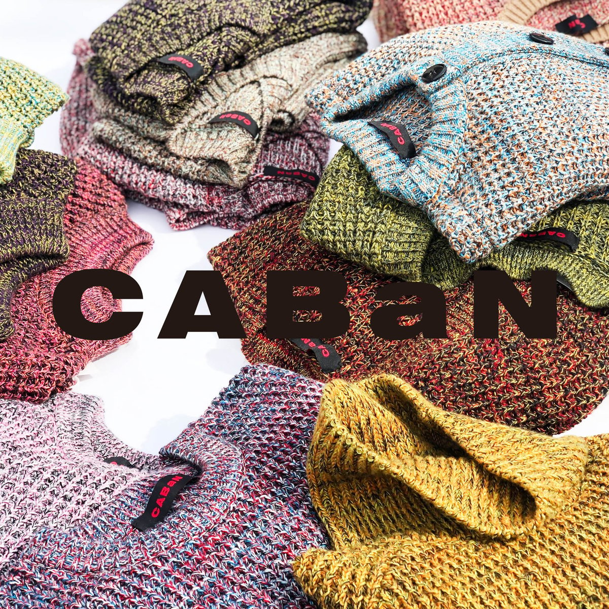 CABaN」が全17色展開のニットコレクション発売、コットンカシミヤを使用
