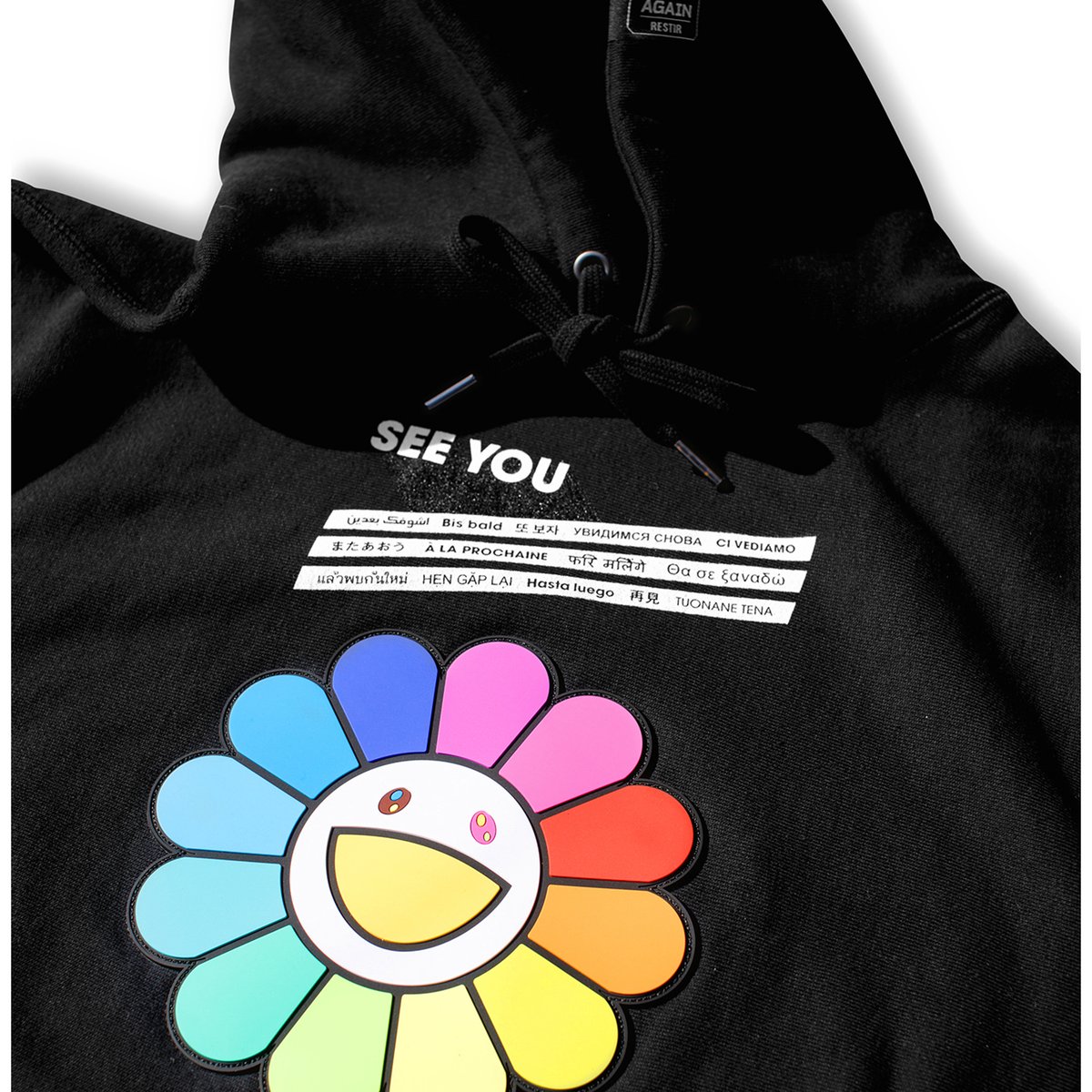 村上隆 YUZU Rainbow Flower Hoodie RESTIR S