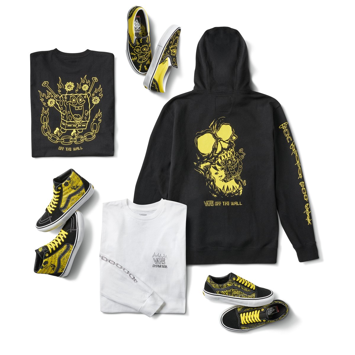 VANSが「スポンジ・ボブ」デザインのウェアとシューズを発売