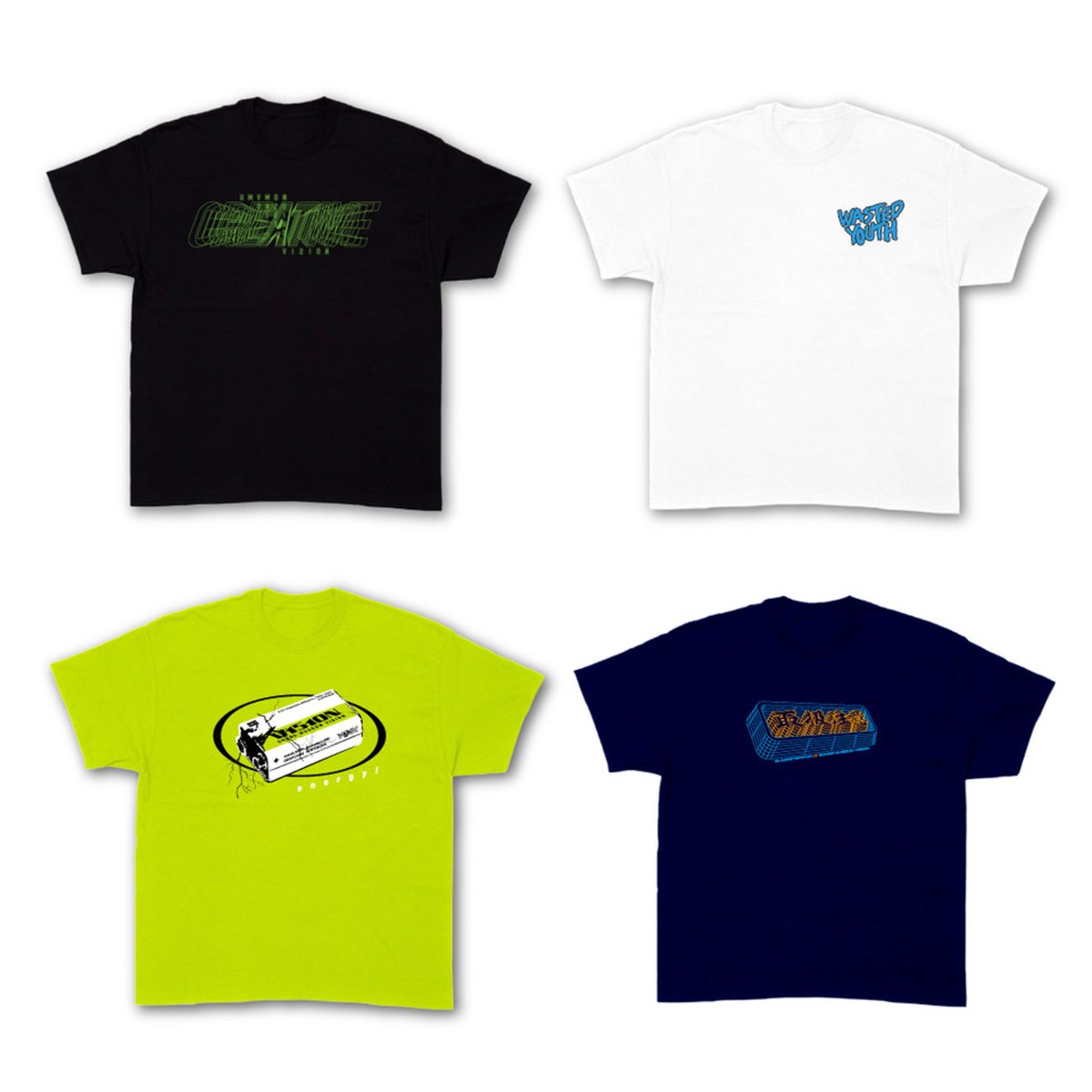 渋谷のVISIONとContactが東京ブランドやアーティストとのコラボTシャツ発売、アンダーカバーなどがデザイン