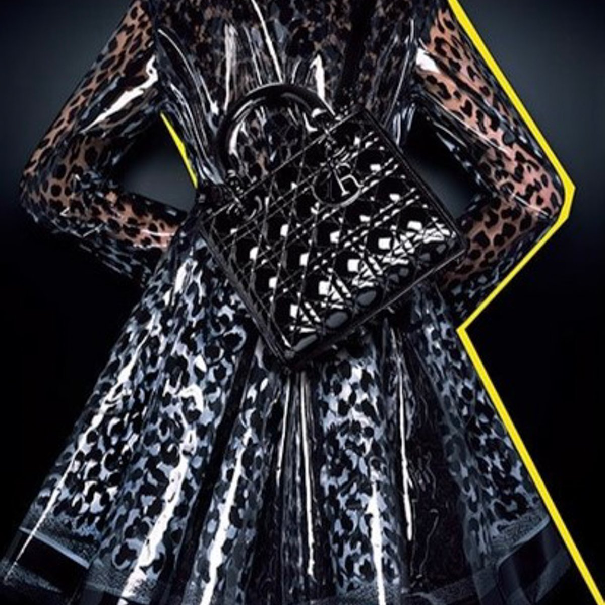 ディオール」メゾンを象徴するバッグが漆黒仕上げで登場