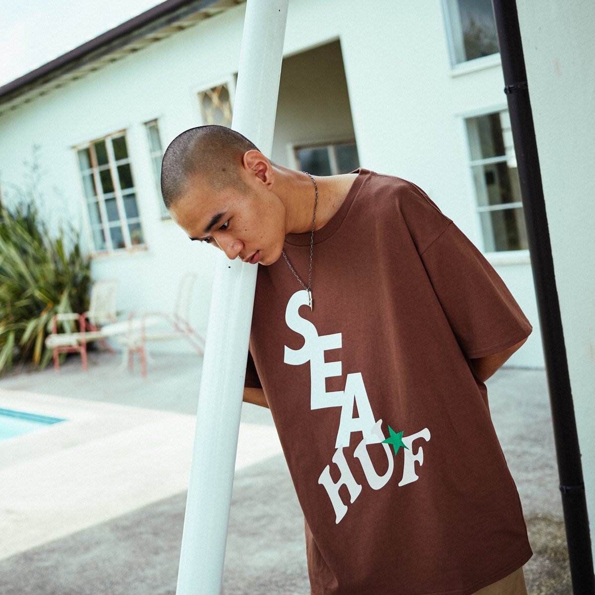 WIND AND SEA ウィンダンシー HUF Tシャツ - Tシャツ/カットソー(半袖