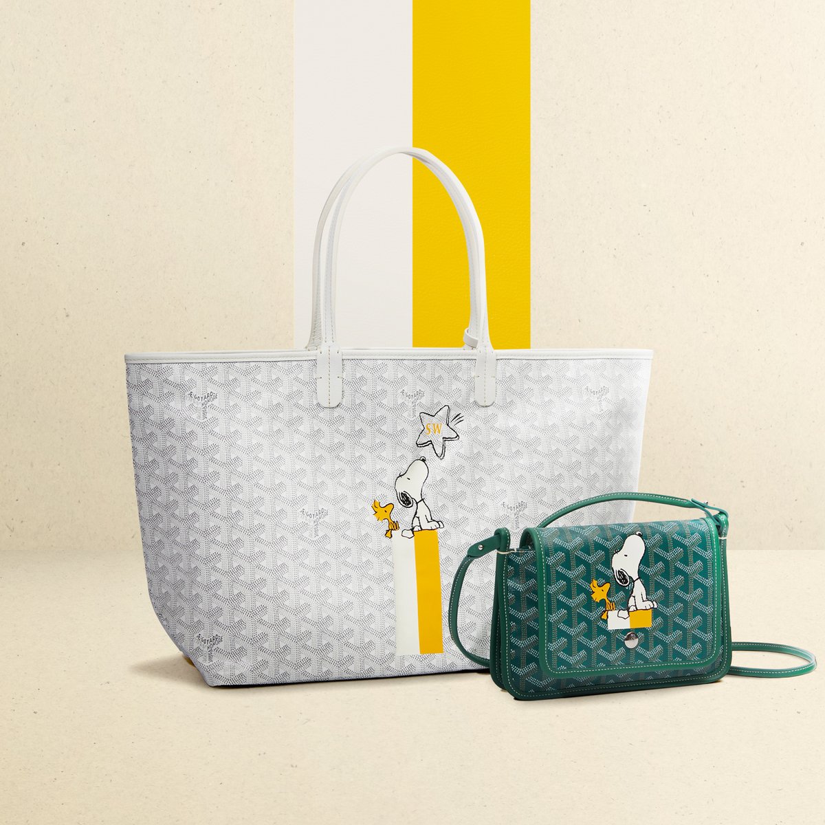 ゴヤール」がスヌーピーとのコラボアイテム発売、オーダーイベントを開催 