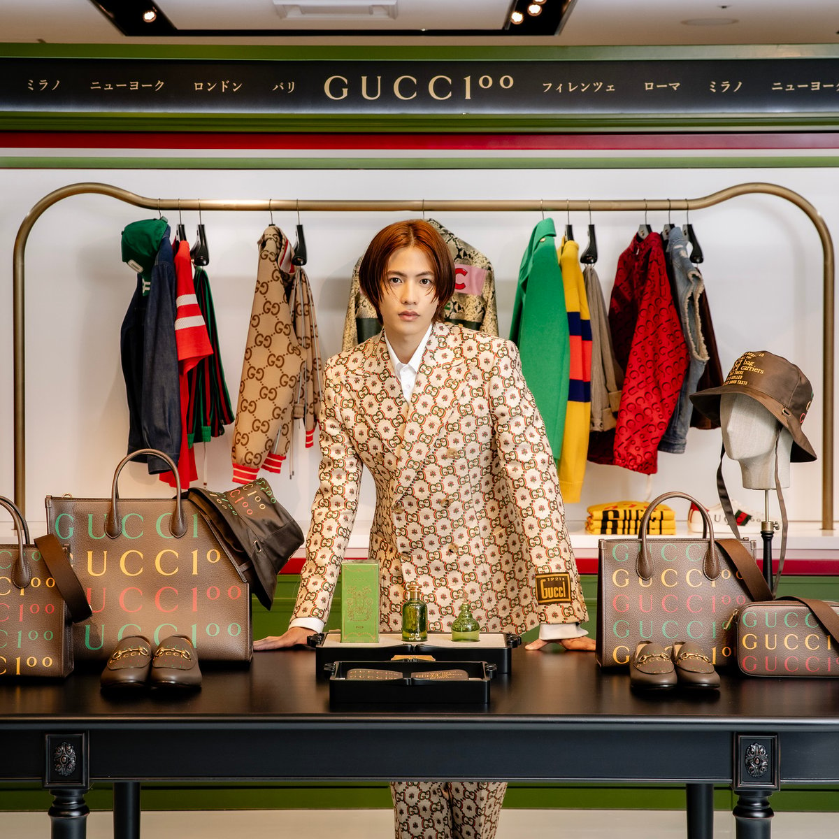 志尊淳と巡るグッチ創設100周年「Gucci 100」ポップアップストア、阪急