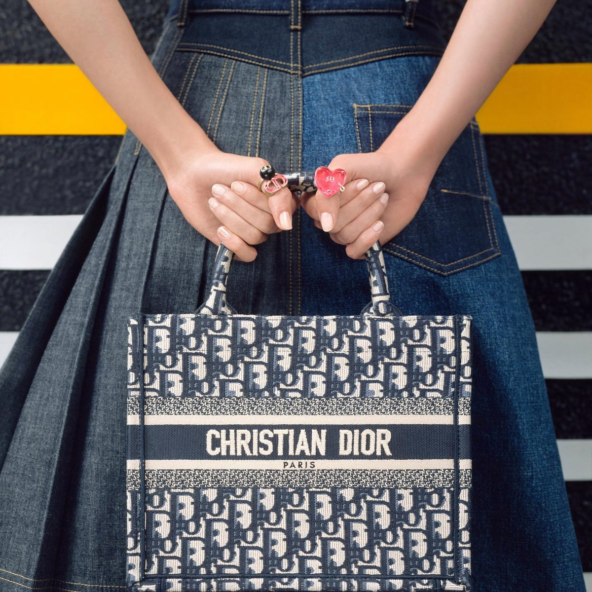 ☆極美品☆ Christian Dior トロッター柄 タイトスカート ブラウン-