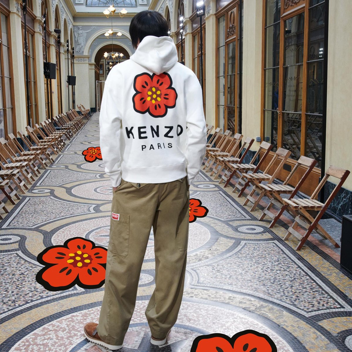 ケンゾー KENZO 日本製 麻100% ゆったりジャケット