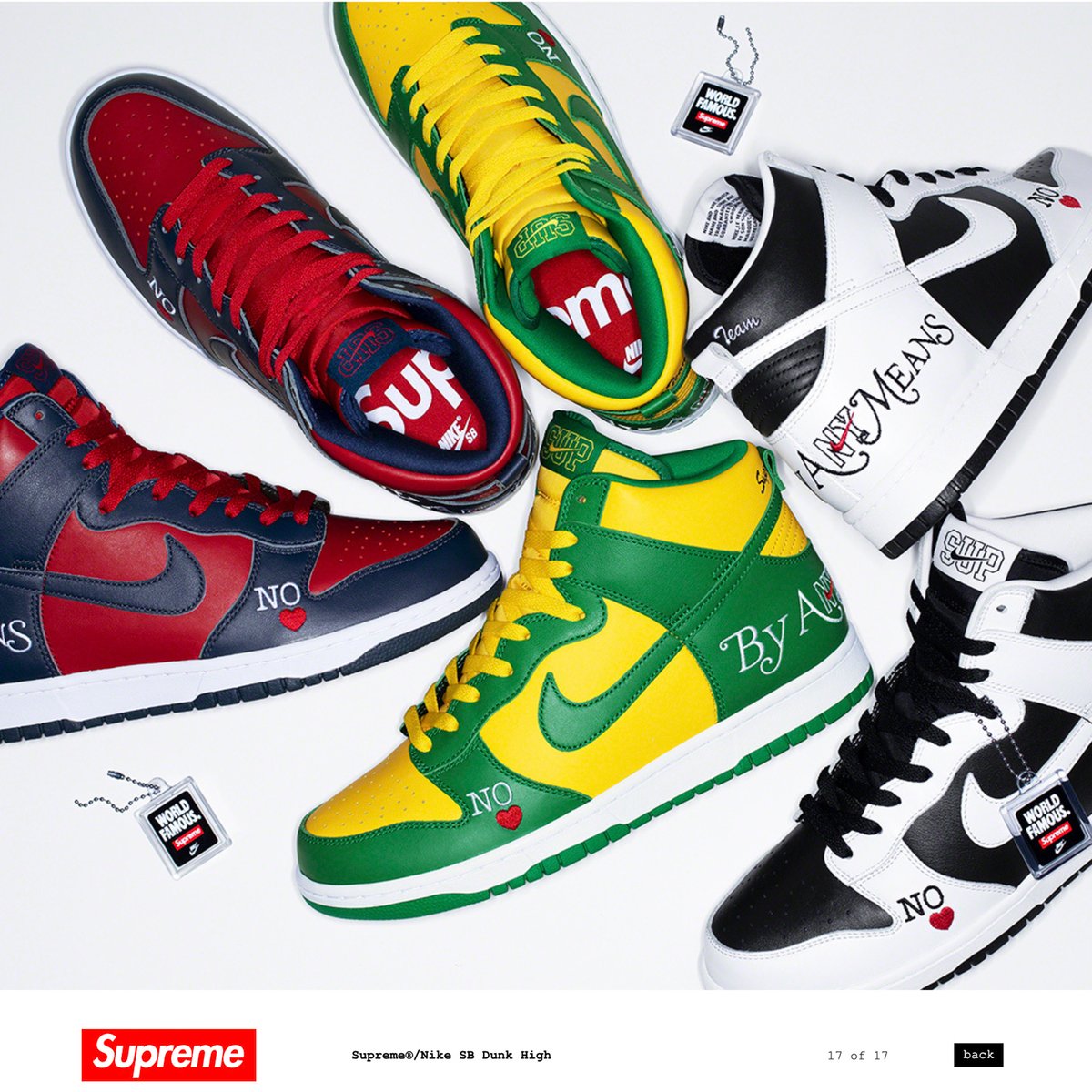 supreme NIKE コラボ　トレーナー　M