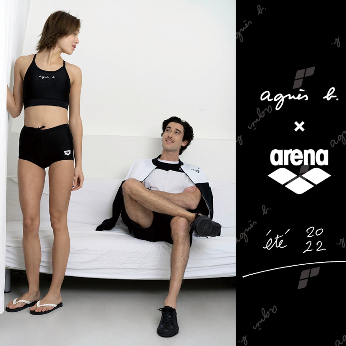 アリーナ　アニエスベー　arena agnes b. agnès b. × arena 発売開始