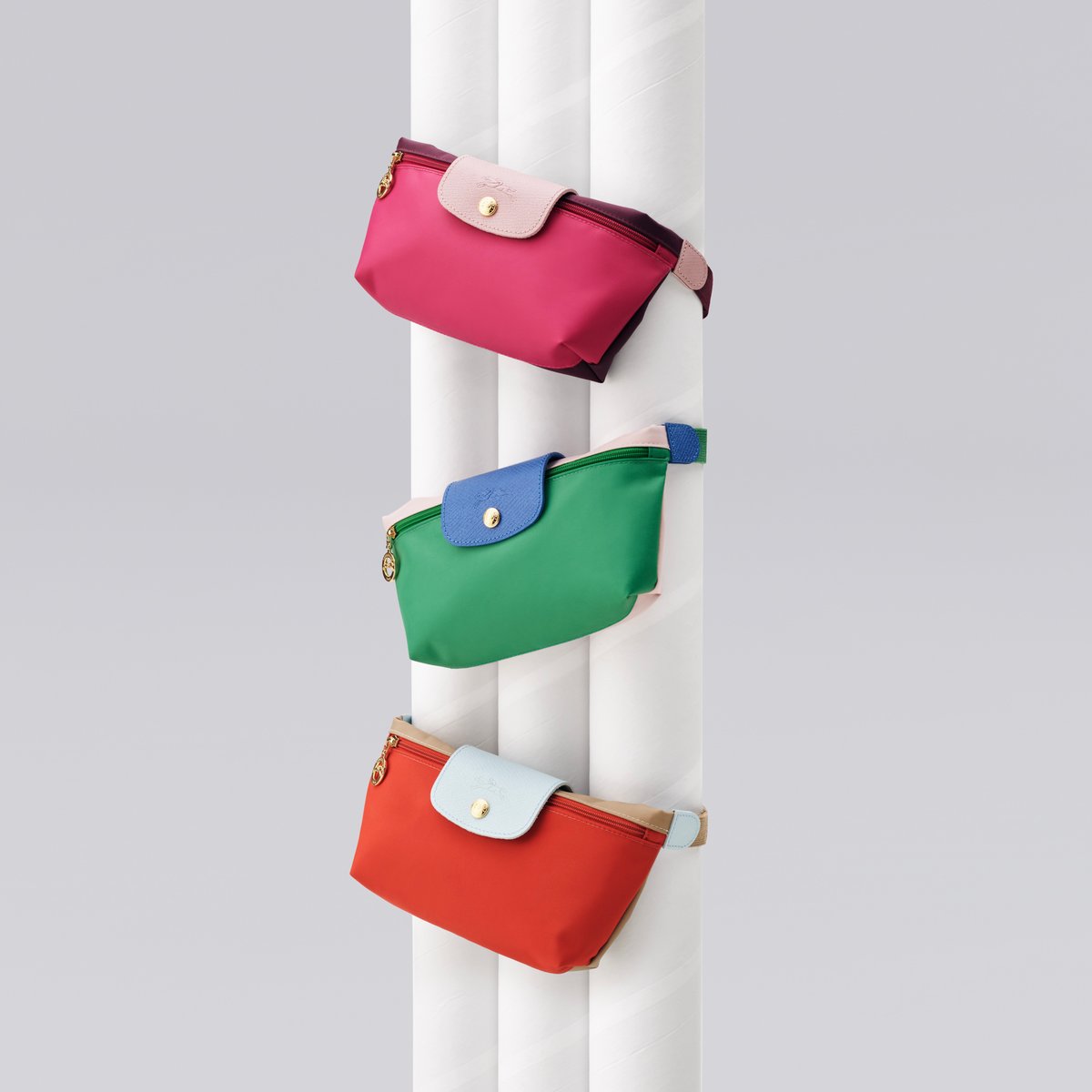 ロンシャンが新ライン「ル プリアージュ® リプレイ」を発表 定番アイテムの端材を活用したバッグを展開