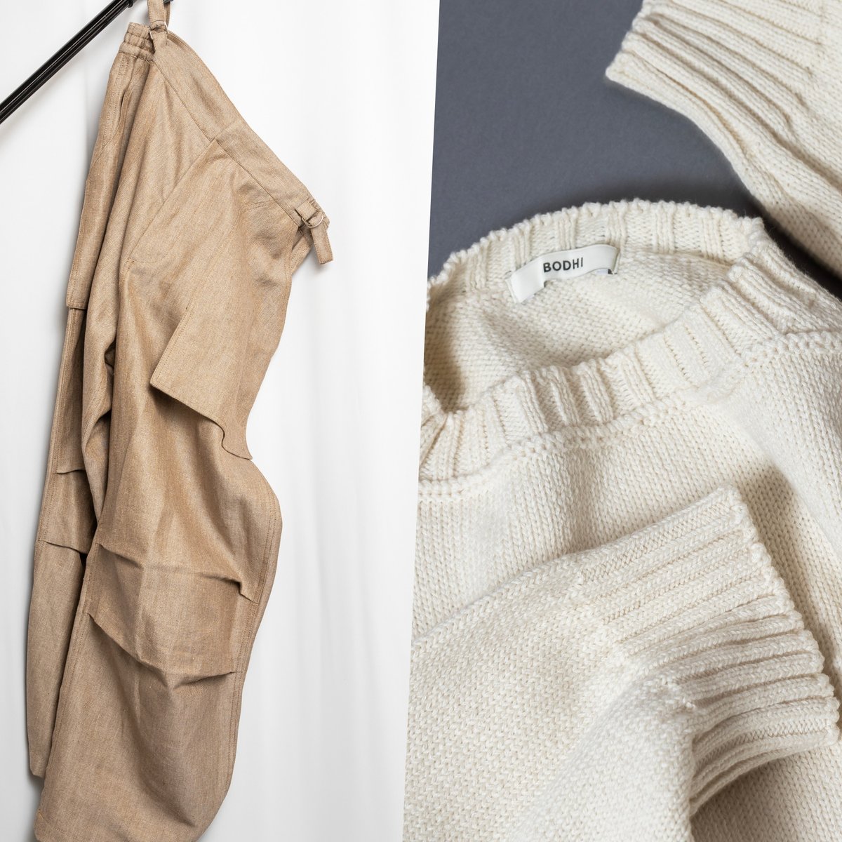 vol.37 ミオズモーキーのワークパンツ＆ボーディのガンジーニット