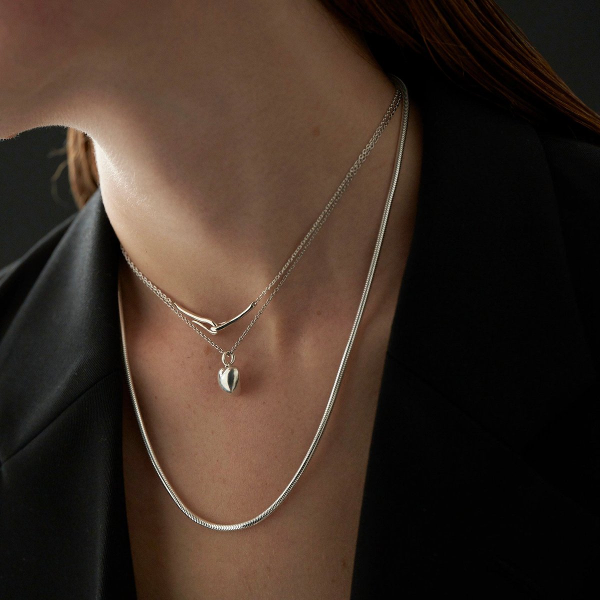 アクセサリー loro loop necklace 01 loro loop necklace 01 silver 40cm