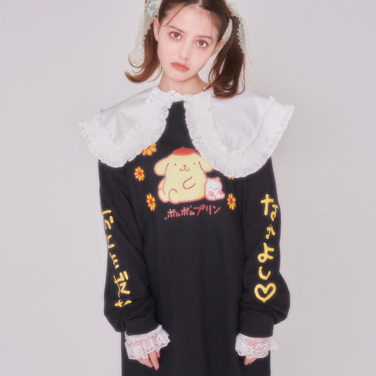 ポムポムプリンのお洋服　お気に入りトップス編　コンプリート candystripper-pompompurin-1-