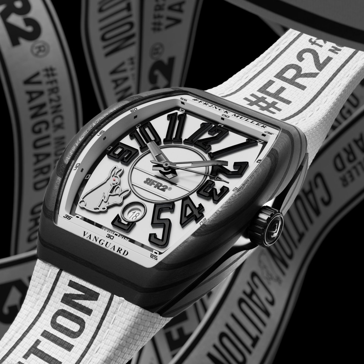 フランク ミュラーと#FR2 がコラボ、ダイアルにうさぎをデザイン