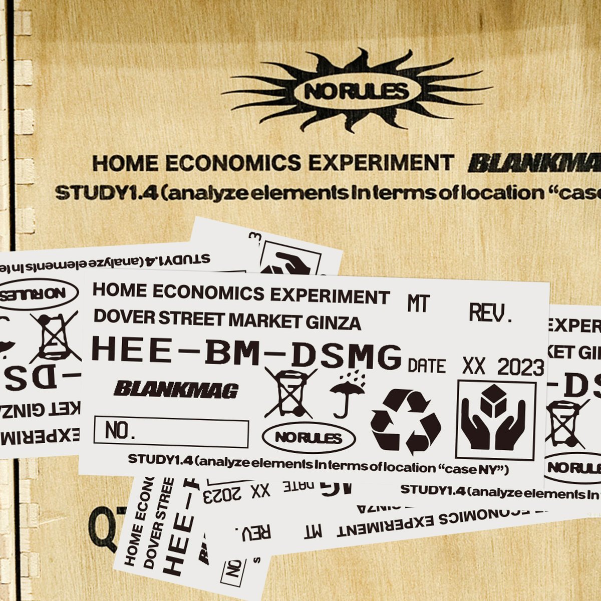 コレクターBLANKMAGと「HOME ECONOMICS EXPERIMENT」によるカプセル 