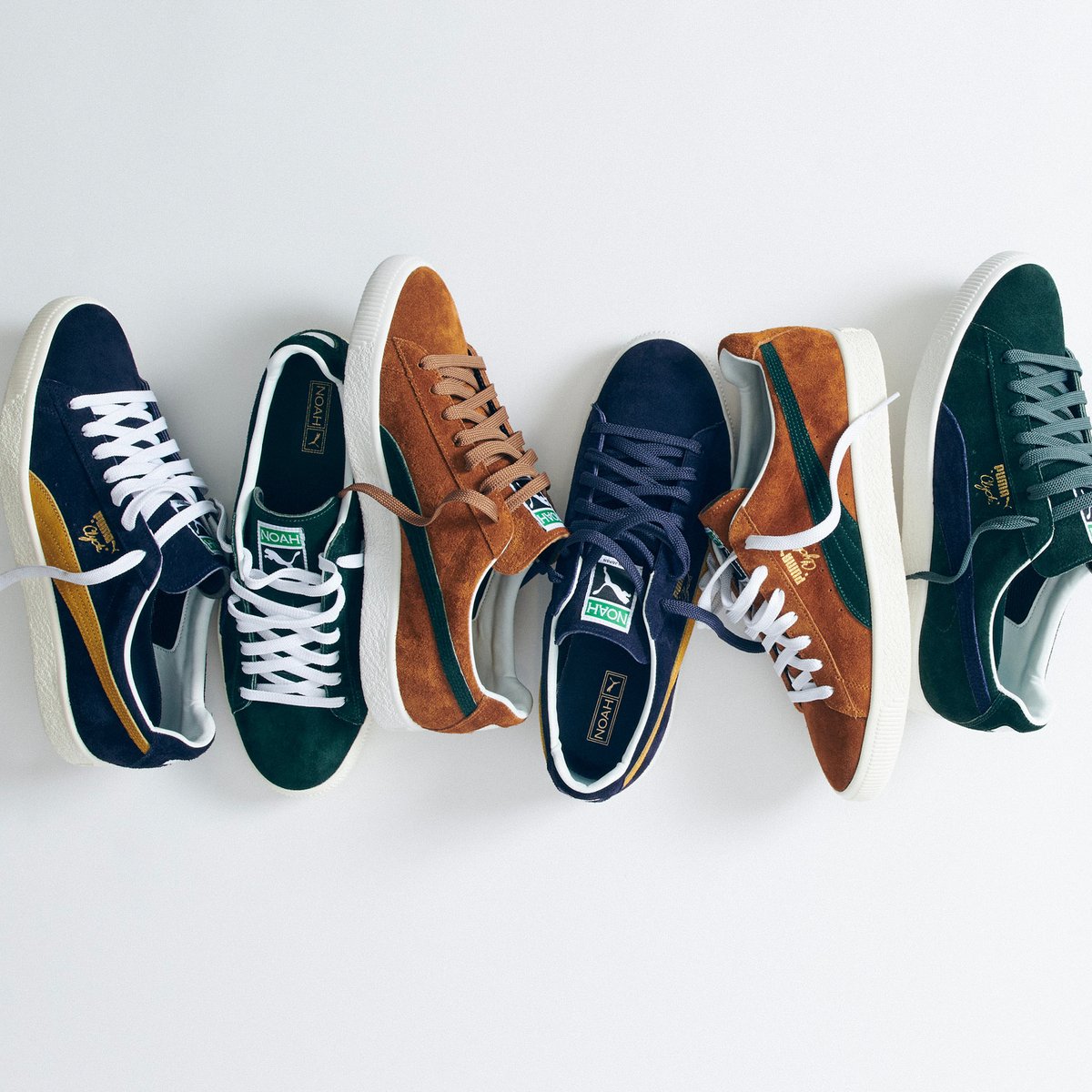 美品 NOAH×PUMAコラボ限定品 ネイビー パーカー ジッパー付きL