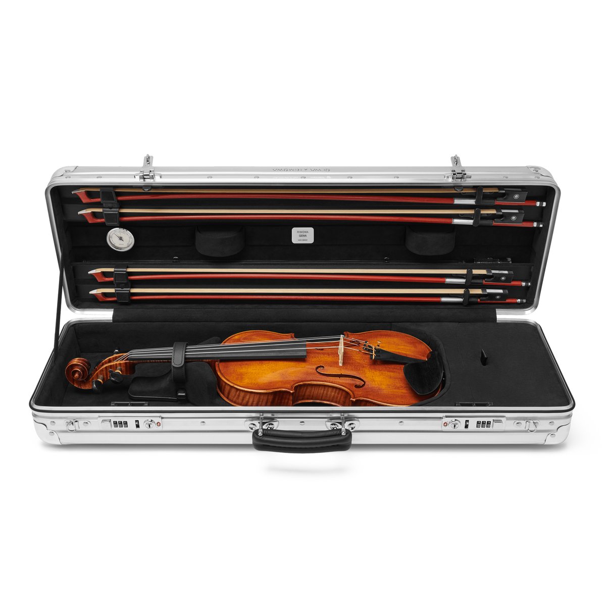 リモワがシルバーのバイオリンケースを発売、ドイツの楽器