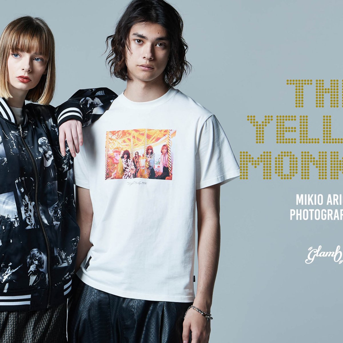 90年代のTHE YELLOW MONKEYの写真をTシャツに glambからコラボ