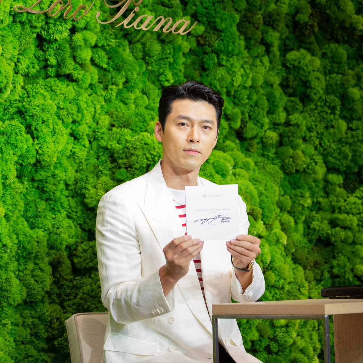 ヒョンビンが5年ぶりに来日 「ロロ・ピアーナ」とのコラボ発売記念会見