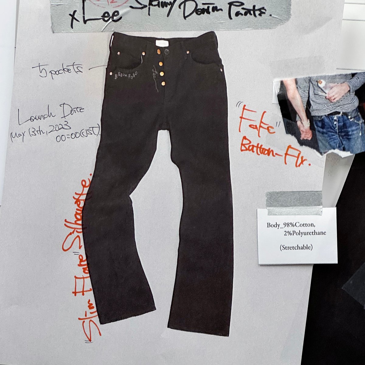 ^*^様 Lee×BED j.w FORD ブラックスキニーフレア bedj.w.ford-lee-2-20230511-11.jpg