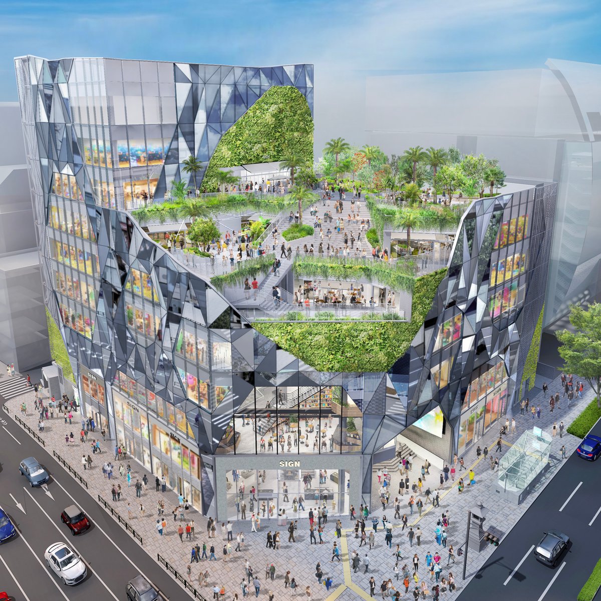 神宮前交差点 新商業施設の名称が「ハラカド」に決定、東急プラザ