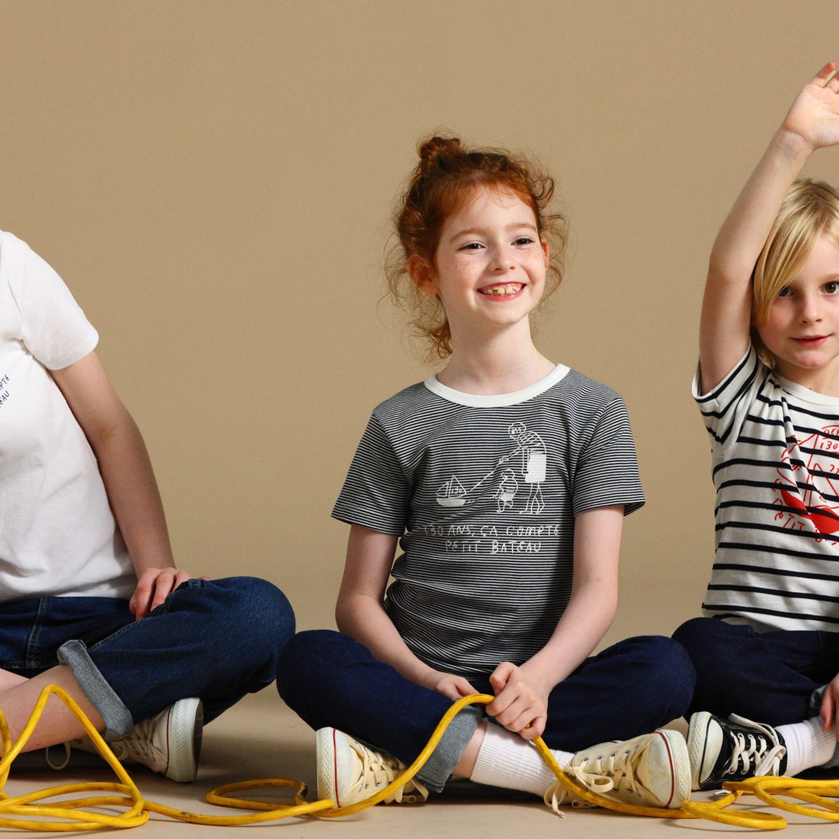 プチバトー×長場雄、親子をテーマに描き下ろしたアートワークをデザイン