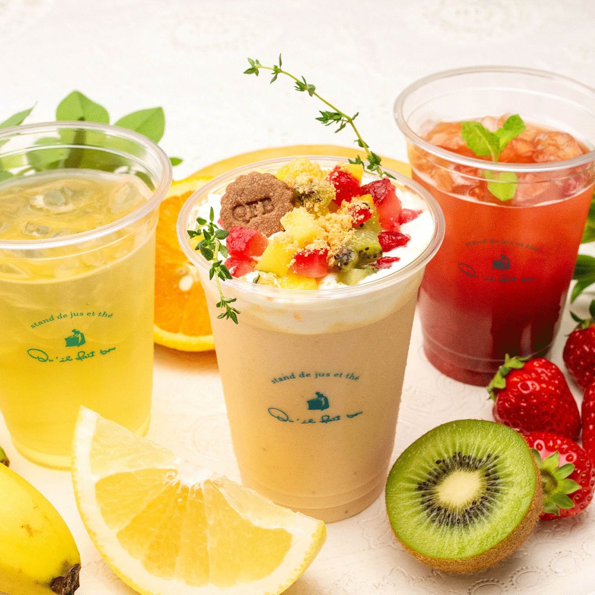 キル フェ ボンが初のドリンクスタンドを出店、フルーツタルトを