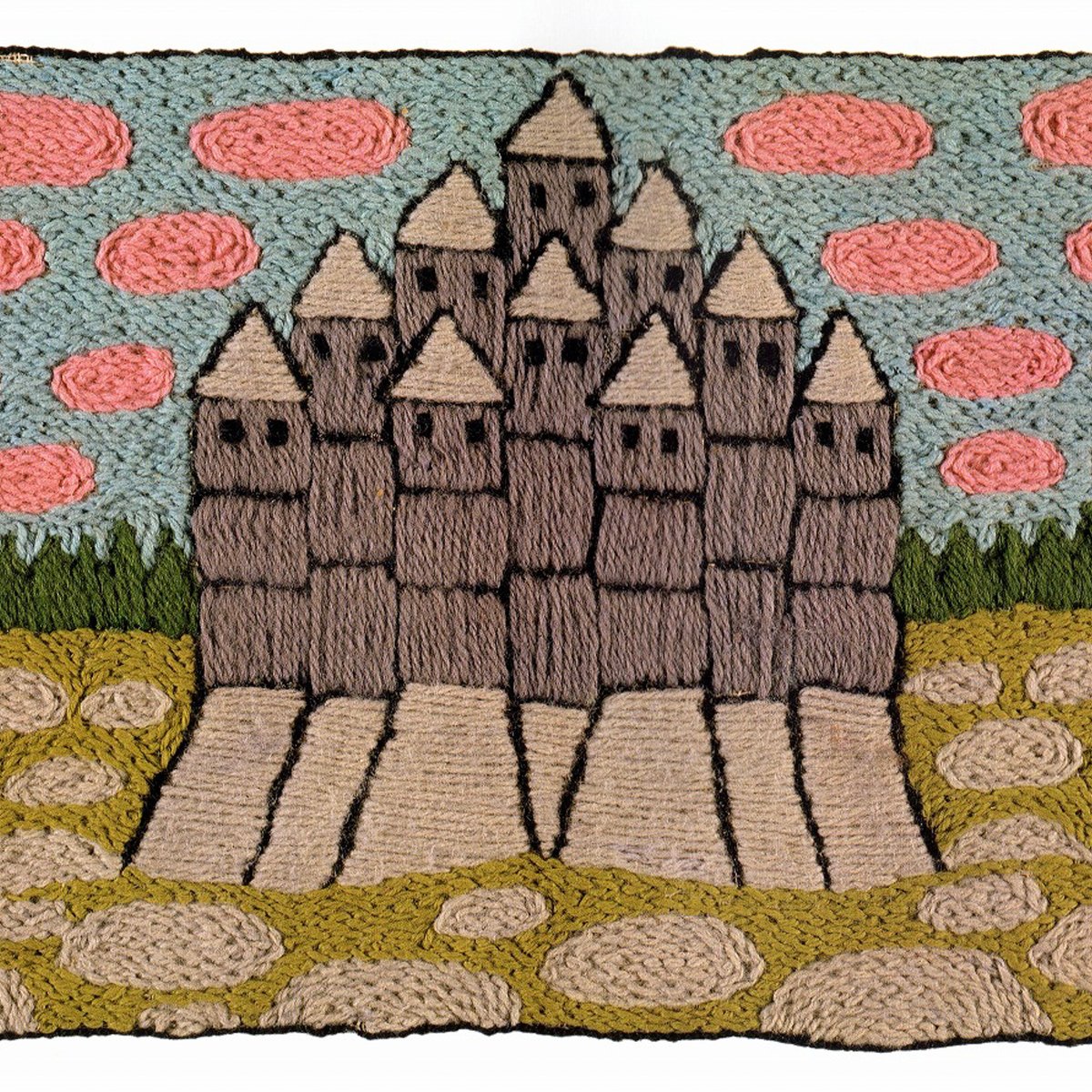 美術織物　群馬大学工学部　手作り　刺繍　美術品　絵画　風景　インテリア　ア-ト 美術織物 群馬大学 手作り 刺繍 美術品 絵画 春 桜 風景