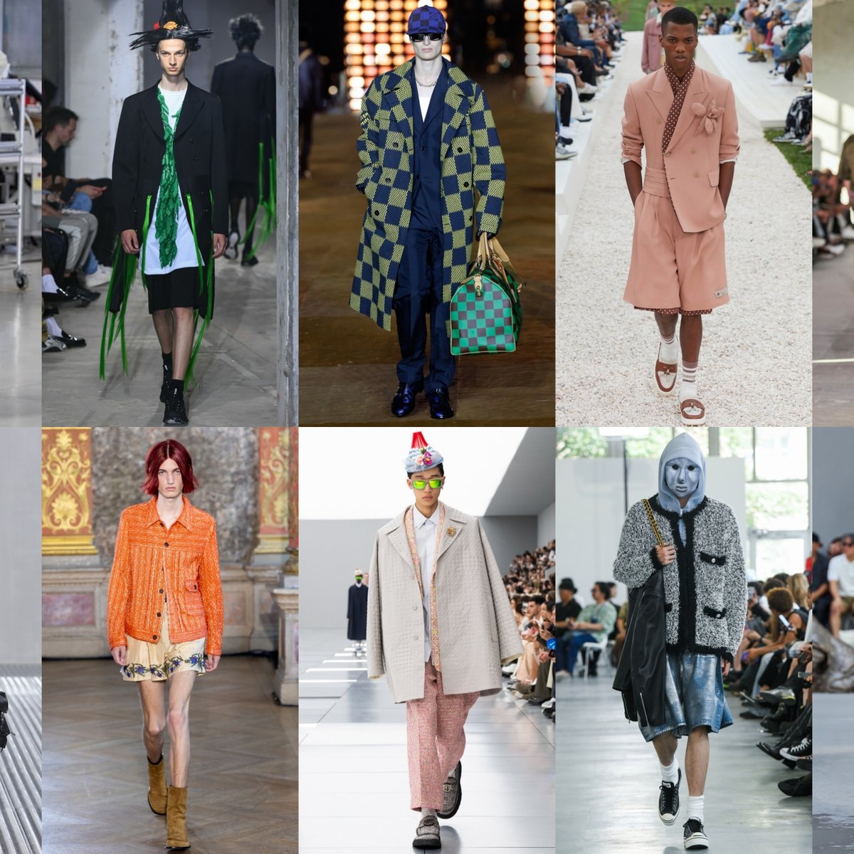 ドリス ヴァン ノッテン チェック柄ドローストリングバックパック