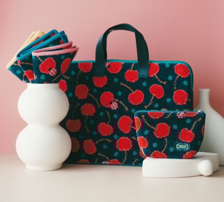 ☘️特価❗フェイラー　ミュベール　ストロベリー　ハンカチ　3色セット　未開封☘️ ☘️特価❗フェイラー ミュベール ストロベリー ハンカチ 3色