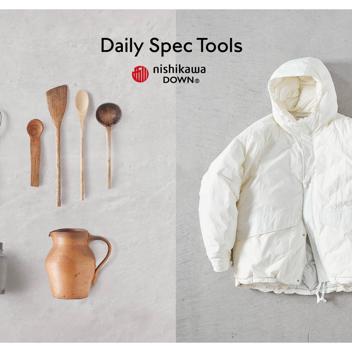 ナノ・ユニバースが展開する西川ダウンの新ライン「Daily Spec Tools