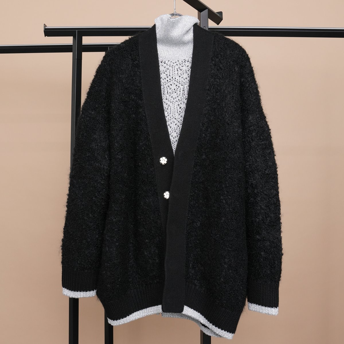 sacai24aw モヘアカーディガン
