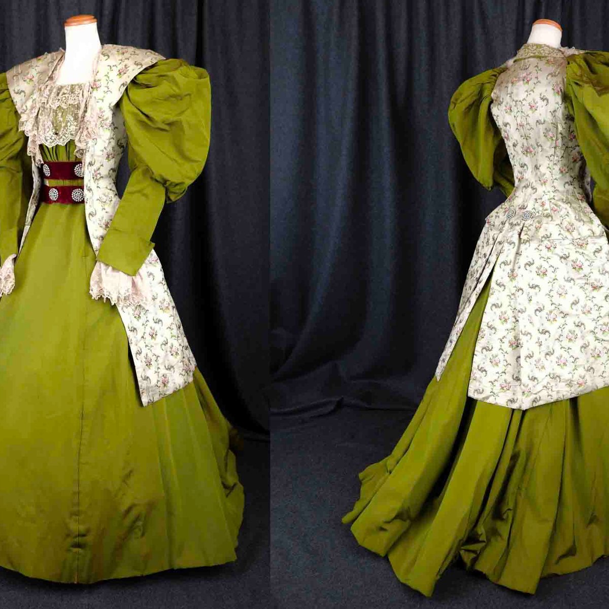 砂*こ様 ジャケットドレス博物館展示レベルビクトリア朝アンティークバッスルドレス ヴィクトリア朝のドレス展」が渋谷で開催、ドレスやアクセサリー約60点