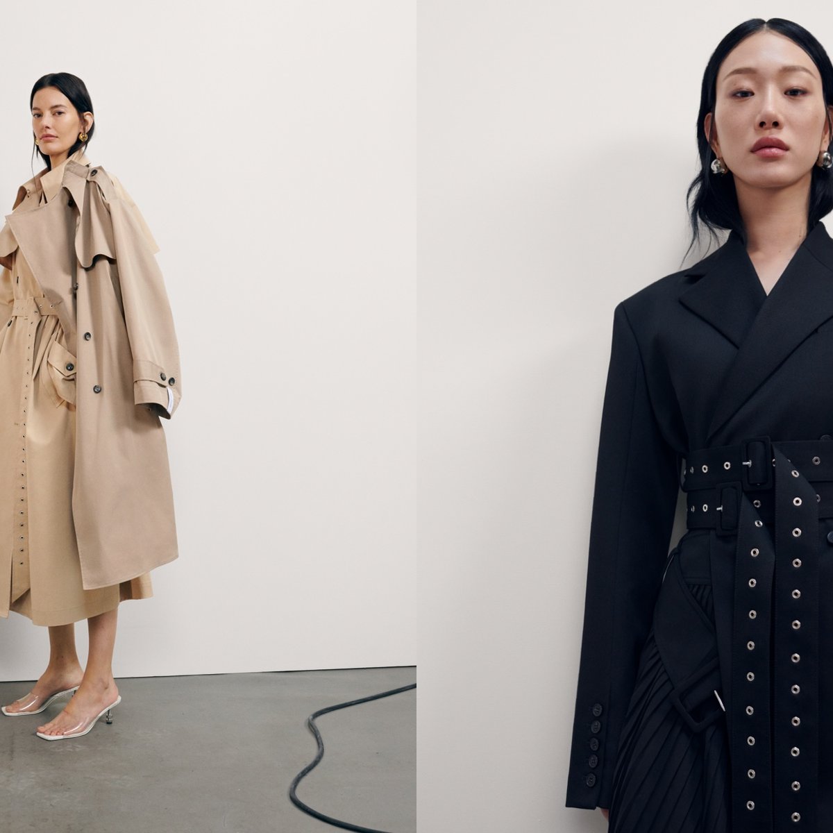  Rokhコラボ エイチアンドエム ロク トレンチコート XS 新品未使用 H&M Rokhコラボ エイチアンドエム ロク トレンチコート XS 新品未使用