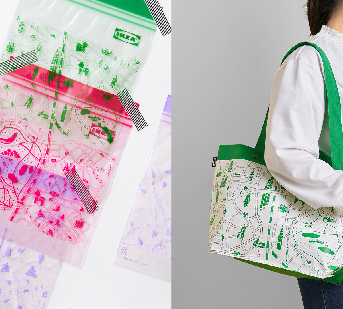 IKEA 渋谷限定 、原宿限定　新品　nao様お取り置き イケア」が都心型店舗限定のアイテムを発売、周辺地図をデザインした