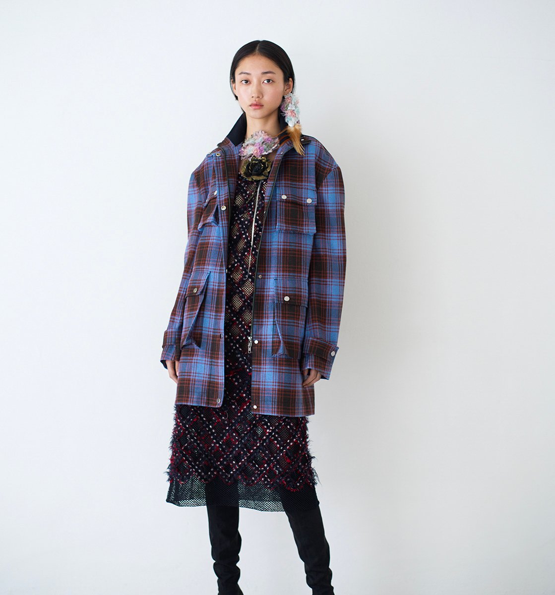 TELMA テルマ 10万23A/W ノットツイードロングジレ TELMA/テルマ】Printed Tops TLM33FJ039BISの通販 「ONENESS ONLINE