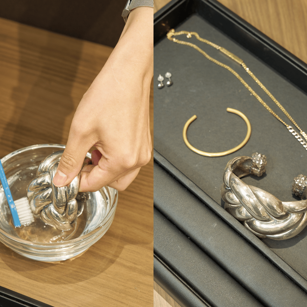 希少【BOTTEGA VENETA】バングル ゴールド 925 ボッテガヴェネタ