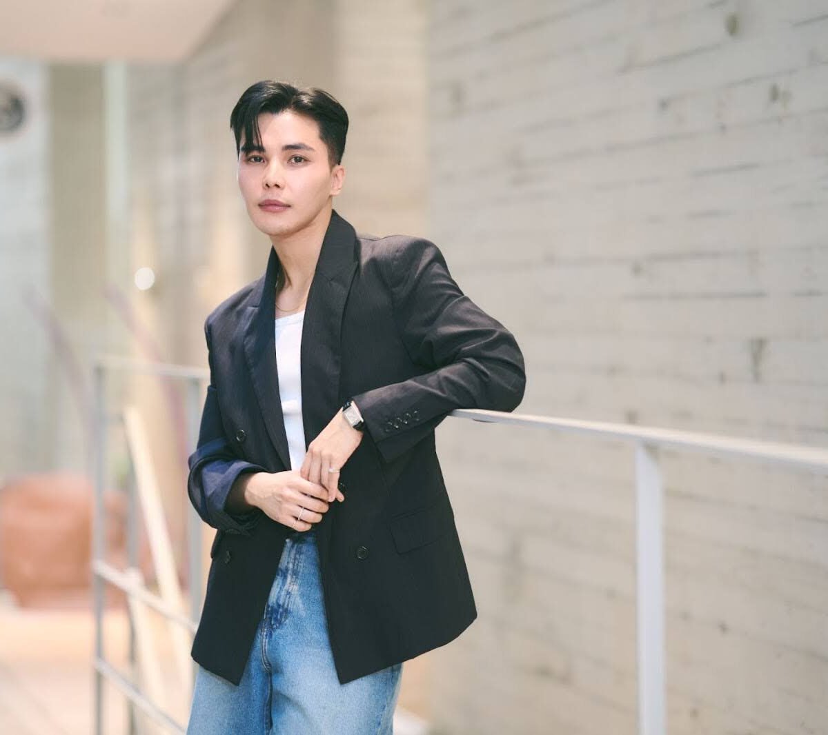 Apartment Three 水色 長袖シャツ Apartment Three 水色 長袖シャツ apartment Three シャツ