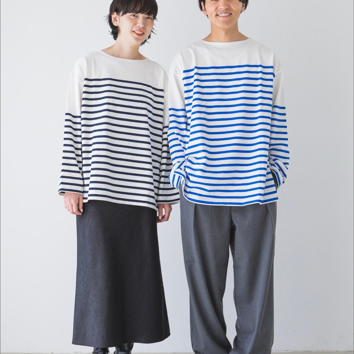 ローリーズファームがローソンと初コラボ、ボーダー柄ロングTシャツを発売